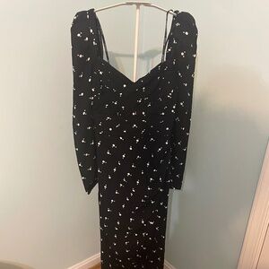 Self Portrait Polka Dot Midi Dress 0